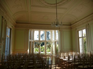 Ceremony room where our string quartet, An Elegant Touch of Strings,performs Oct /13