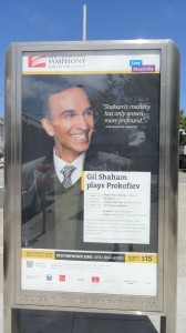 Gil Shaham's poster for his Prokofiev #2 performance at Davies Hall