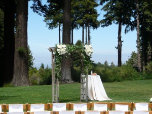 This is a typically beautiful view from the wedding site at the beautiful Mt. Terrace Winery. An Elegant Touch of Strings performed as a trio