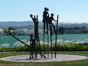 An Elegant Touch of Strings performed at the Foster City Recreation Center for a memorial celebration