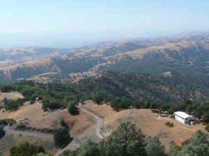 Our drive up to the peak.  An Elegant Touch of Strings performs as a string quartet at the Lick Observatory (1)