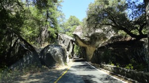 Just before the Ahwahnee Hotel