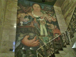 Fresco by Diego Rivera, 1931, the year after the stock market crash. It continued onto the ceiling. 