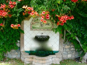 The fountain at Murietta's Well. An Elegant Touch of Strings can perform as a string quartet, string trio, string duo and violin solo for your wedding or special event.