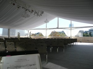 Our ceremony location at the St. Regis  before we relocated for the reception. 